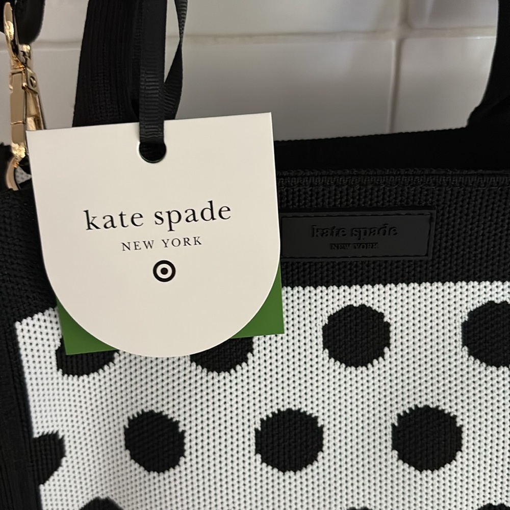 Kate Spade x Target Black and White Polka Dot Crossbody NWT - Picture 4 of 6